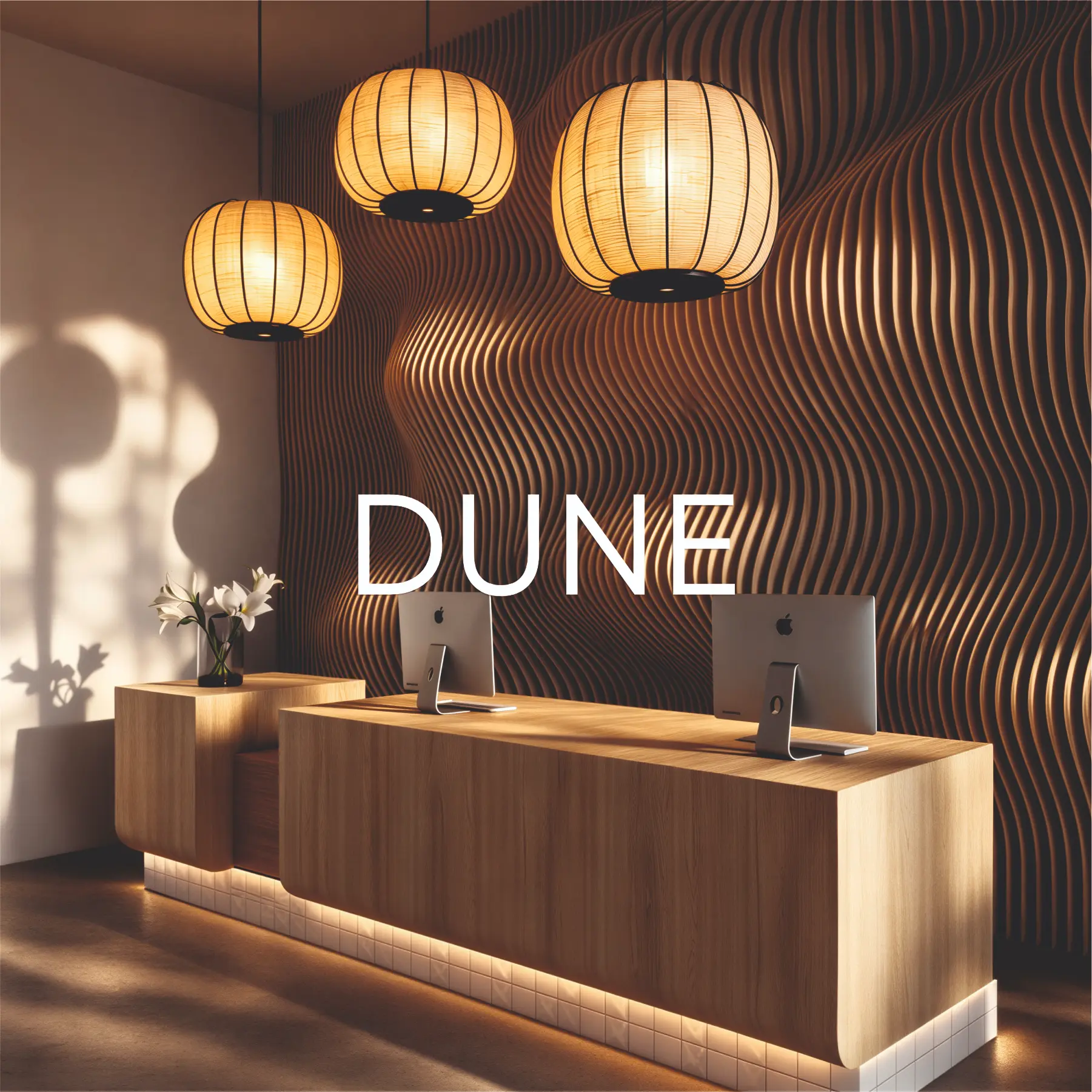 Ściana akustyczna przestrzenna DUNE