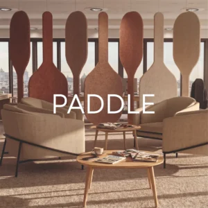 Przegrody wiszące akustyczne PADDLE