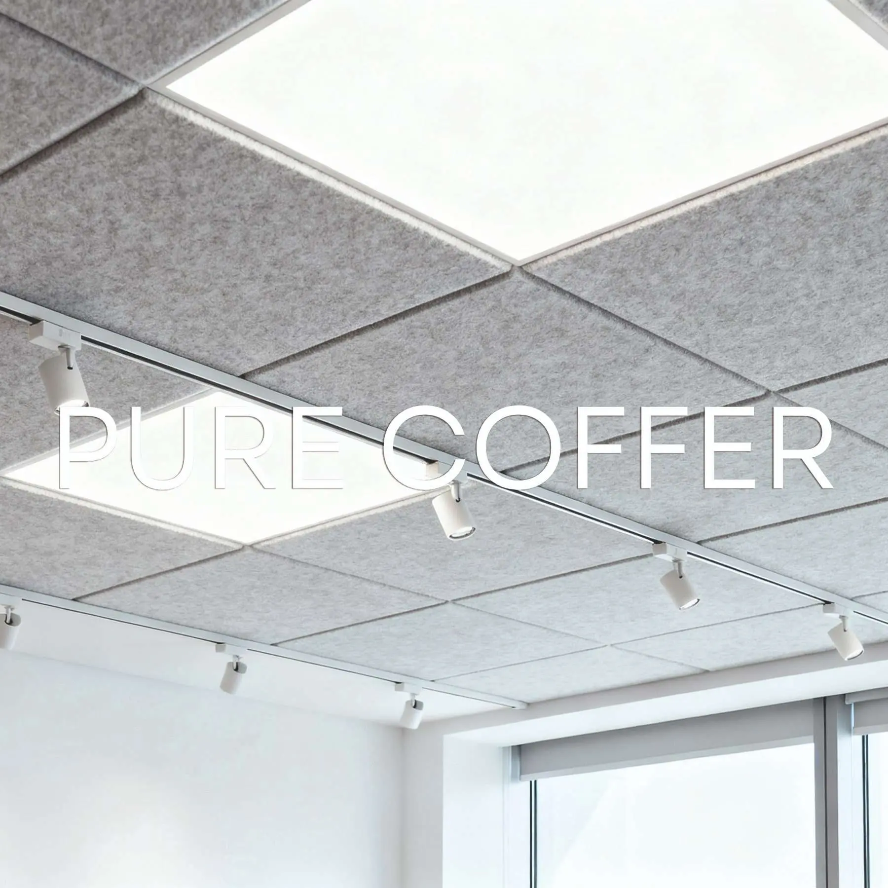 Kaseton sufitowy akustyczny PURE COFFER