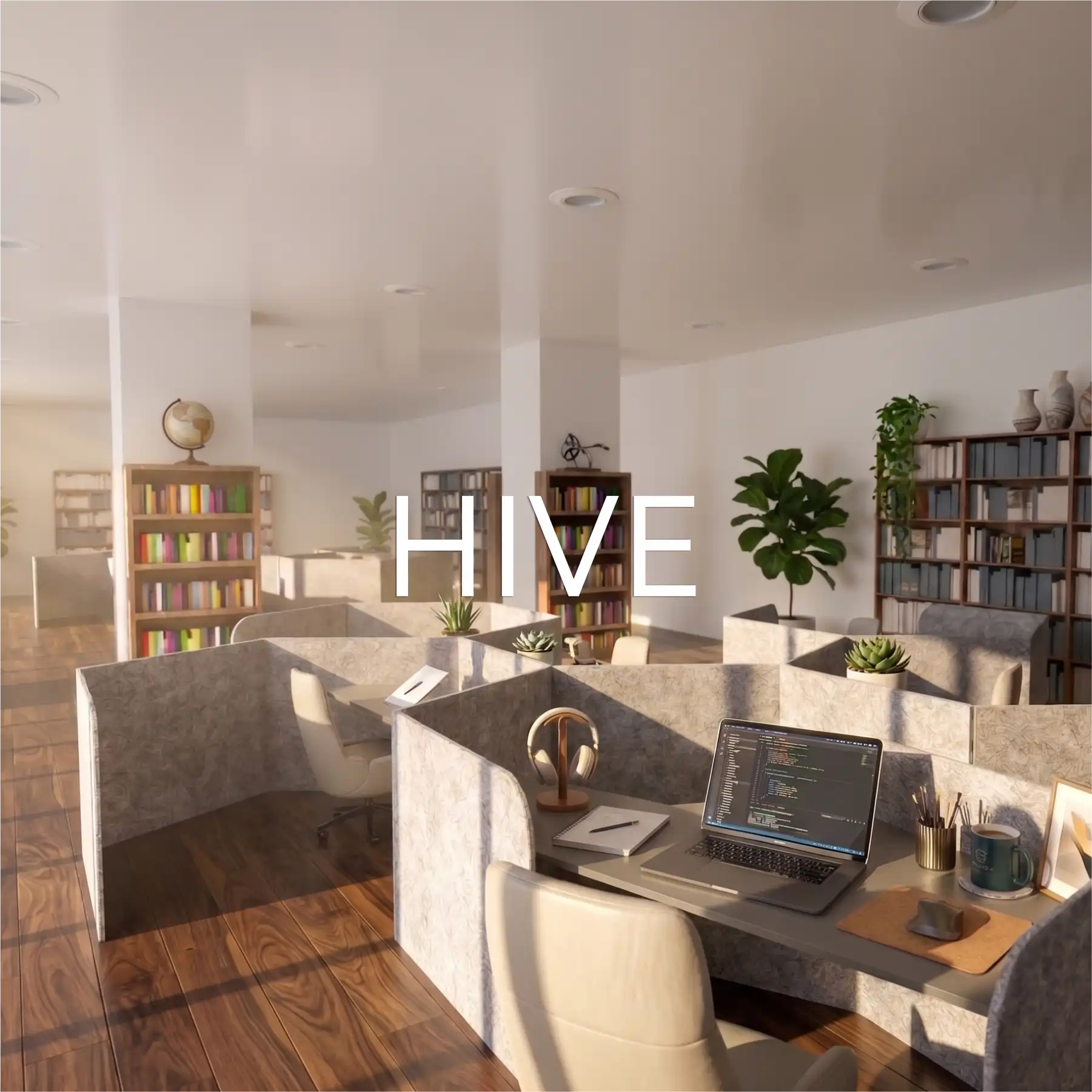 Przegroda wolnostojąca akustyczna HIVE