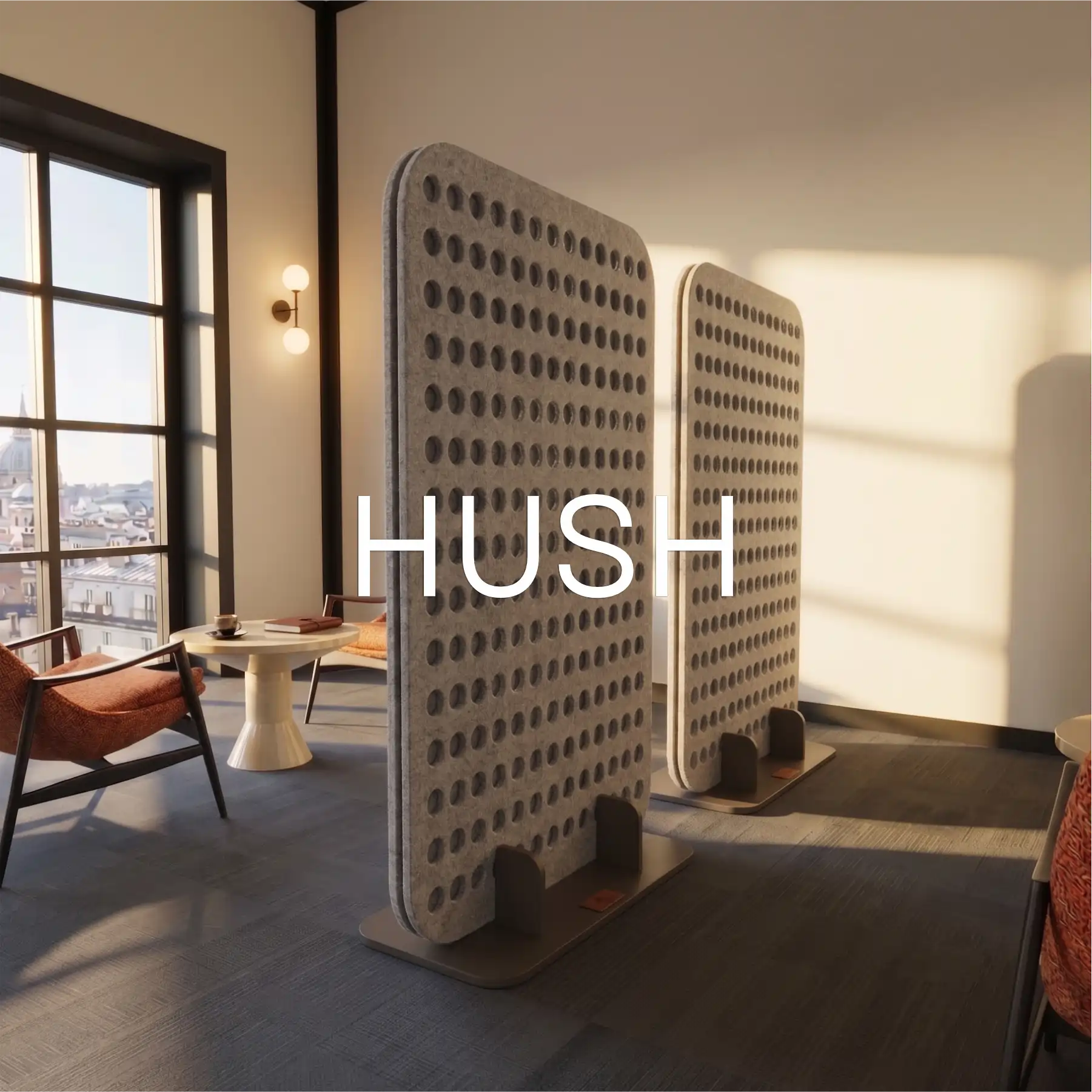 Przegroda wolnostojąca akustyczna HUSH